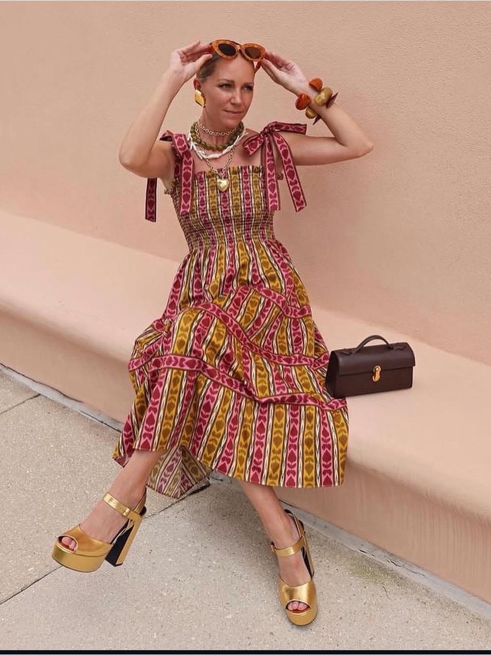 Hill House The Ribbon Ellie Nap Midi Dress, Ikat Topiary Sz XXS NWOT SOLD OUT
